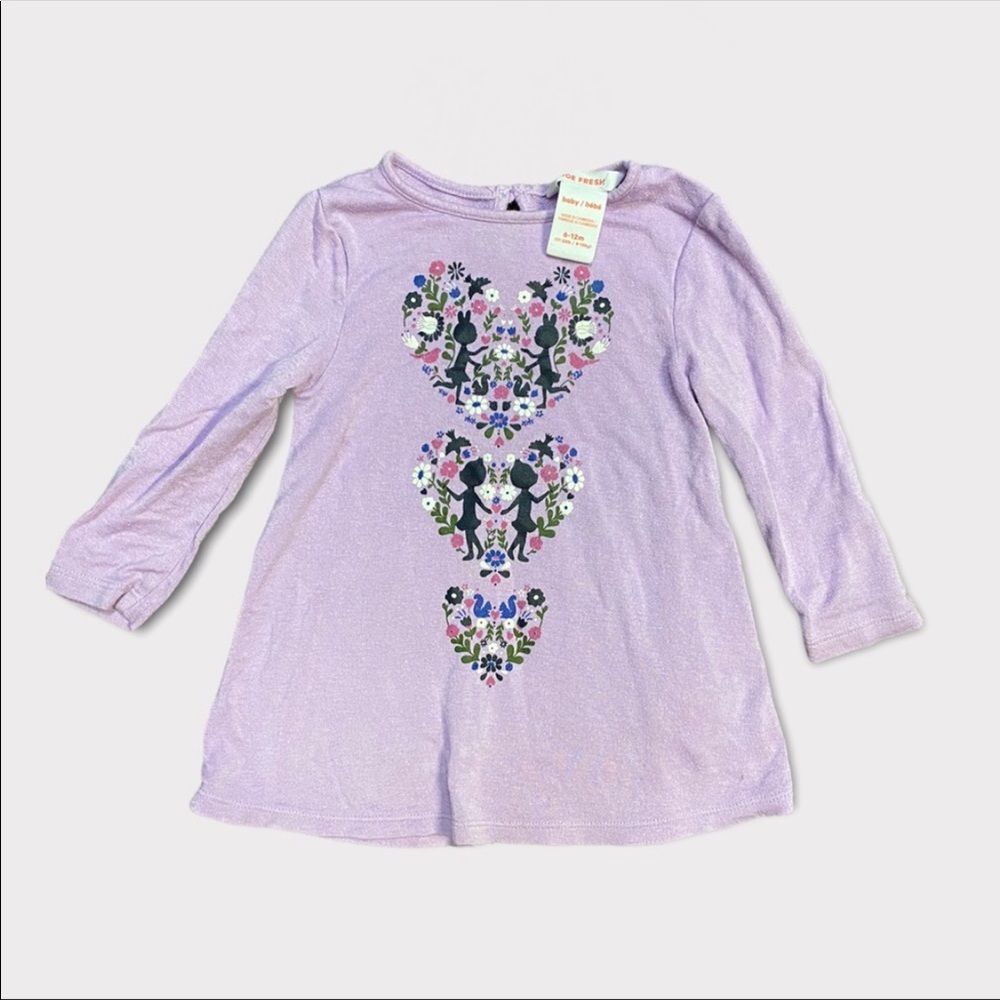 JOE FRESH | 3/$15 Purple Baby Girl Long Sleeve Shirt